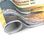 美しいフィリップ4:13聖なる書物、 経典写真 ラッピングペーパー (ロールコーナー)