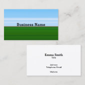 美しいフィールドの風景 – ミニマルスタイル 名刺 (正面/裏面)