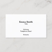 美しいフィールドの風景 – ミニマルスタイル 名刺 (裏面)