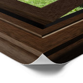 美しいフェイクウィンドウシーンリリー池 ポスター (角)