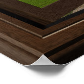 美しいフェイクウィンドウビューゴルフコース ポスター (角)