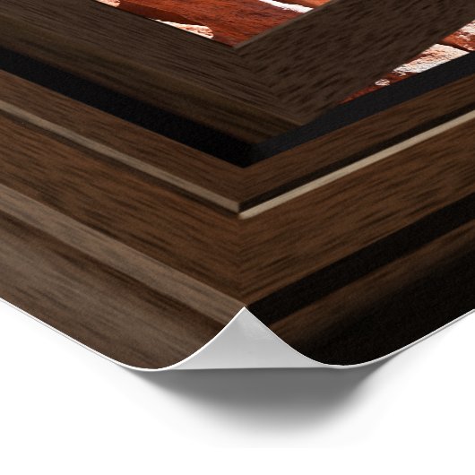 美しいフェイクウィンドウビューホオドスブライスキャニオン ポスター (角)