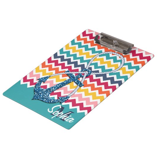 美しいフェイクグリッター航海のいかり無限 クリップボード (アングル)