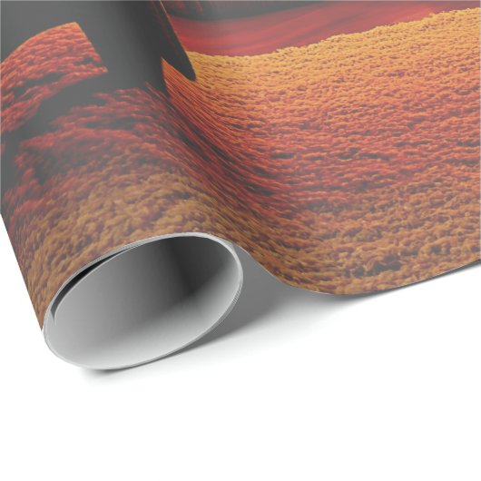 美しいフェスティバルクリスマスシーンギフト ラッピングペーパー (ロールコーナー)