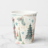 美しいフェスティバルビレッジハウスヴィンテージクリスマス 紙コップ (裏面)