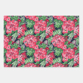 美しいフェスティバルフローラ ラッピングペーパーシート (正面3)