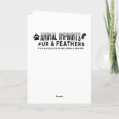 美しいフェスティバルブラックホースオンファームクリスマス カード (裏面)