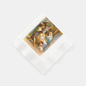 美しいフェスティバル出生装飾 縁ありカクテルナプキン (角)