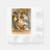 美しいフェスティバル出生装飾 縁ありカクテルナプキン (正面)