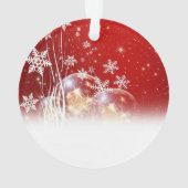 美しいフェスティバル「メリークリスマス」イラストレーション オーナメント (裏面)