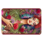 美しいフェミニンバラn羽haddress マグネット (横)