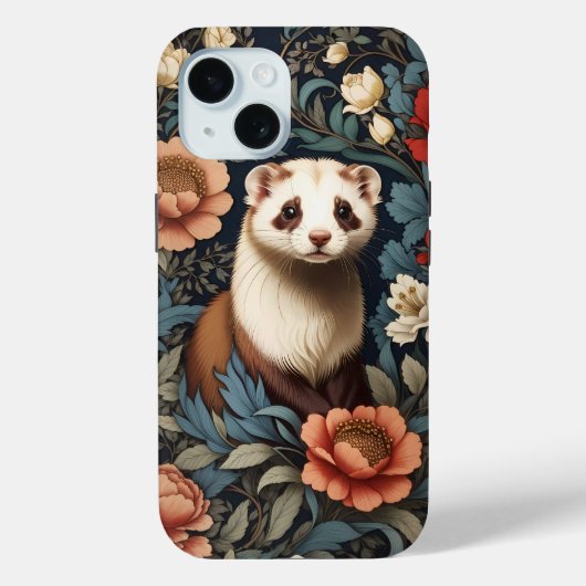 美しいフェレット・ウィリアム・モリスインスパイア Case-Mate iPhoneケース (裏面)