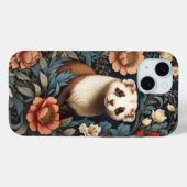 美しいフェレット・ウィリアム・モリスインスパイア Case-Mate iPhoneケース (裏面 (横))