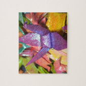 美しいフォイル紙鳥 ジグソーパズル (縦)