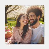 美しいフォトメモリ記念カスタム マグネット (正面)