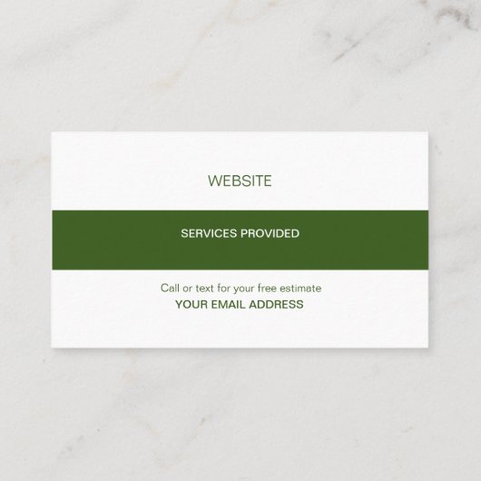 美しいフォト造園名刺 名刺 (裏面)