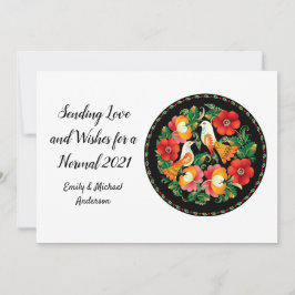 美しいフォークアートドーヴズピースウィーズ通常2021 シーズンカード