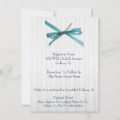 美しいフォーラル縁ど招待状 招待状 (裏面)