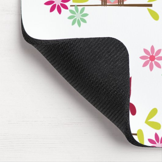 美しいフクロウのマウスパッド マウスパッド (コーナー)