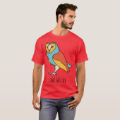 美しいフクロウの夜 Tシャツ (正面フル)