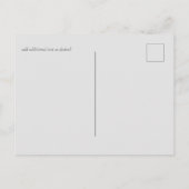 美しいフクロウ結婚ズ ポストカード (裏面)