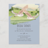 美しいフクロウ結婚ズ ポストカード (正面)