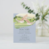 美しいフクロウ結婚ズ ポストカード (スタンド正面)