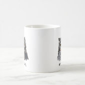 美しいフクロウ コーヒーマグカップ (中央)