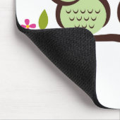 美しいフクロウ マウスパッド (コーナー)