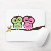 美しいフクロウ マウスパッド (マウス)