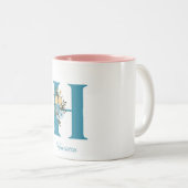 美しいフラワーアルファベットMUG ツートーンマグカップ (正面右)