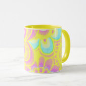 美しいフラワーコーヒーマグ マグカップ (正面右)