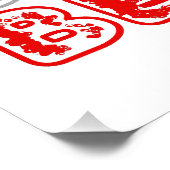 美しいフラワーラインアートタイポグラフィデザインポスター ポスター (コーナー)