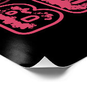 美しいフラワーラインアートタイポグラフィ ポスター (コーナー)