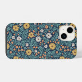 美しいフラワー柄ケース iPhoneケース (裏面横)