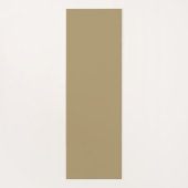 美しいフランジパニの花オンライトベージュ ヨガマット (裏面)