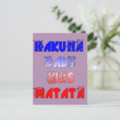 美しいフランスのベビーキッズ国旗の色 ポストカード (スタンド正面)