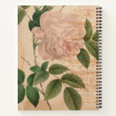 美しいフランスのヴィンテージ ノートブック (裏面)