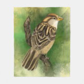 美しいフリースブランケットリトルスパロウ フリースブランケット (正面)