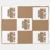 美しいフリースブランケット。 フリースブランケット (正面(横))