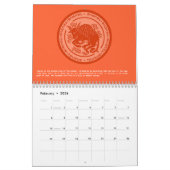 美しいフルイヤーカラフル〔占星術の〕十二宮図カレンダー カレンダー (2月 2026)