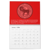 美しいフルイヤーカラフル〔占星術の〕十二宮図カレンダー カレンダー (1月 2026)