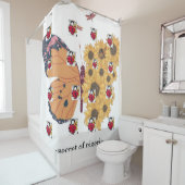美しいフルハート&バタフライディスシャワーカーテン シャワーカーテン (インサイチュ)