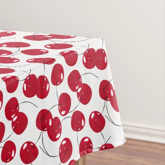 美しいフレッシュレッドさくらんぼをテーマ テーブルクロス (インサイチュ)