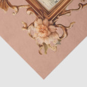 美しいフレームフローラ鳥とケージの切り離し 薄葉紙 (詳細)