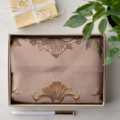 美しいフレームフローラ鳥とケージの切り離し 薄葉紙 (ギフト)