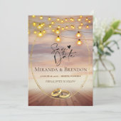 美しいフロリダのビーチ、明るくてあなたの写真 招待状 (スタンド正面)