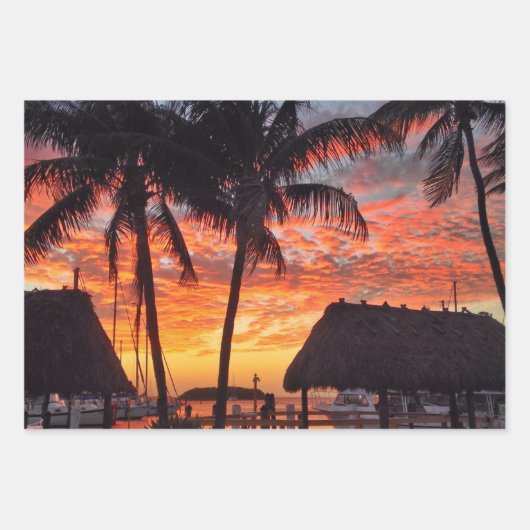 美しいフロリダの風景の写真 ラッピングペーパーシート (正面3)