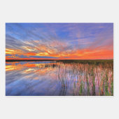 美しいフロリダの風景の写真 ラッピングペーパーシート (正面2)