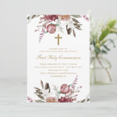 美しいフローラとクロス最初の聖餐式 案内状 (スタンド正面)